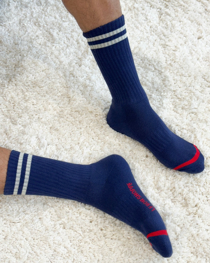 Le Bon Shoppe | Extended Boyfriend Socks | Navy