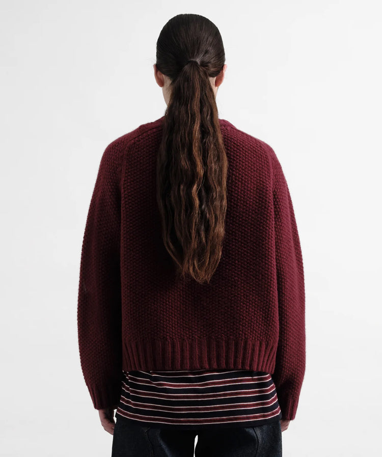 YMC | Atomic Cardigan | Burgundy