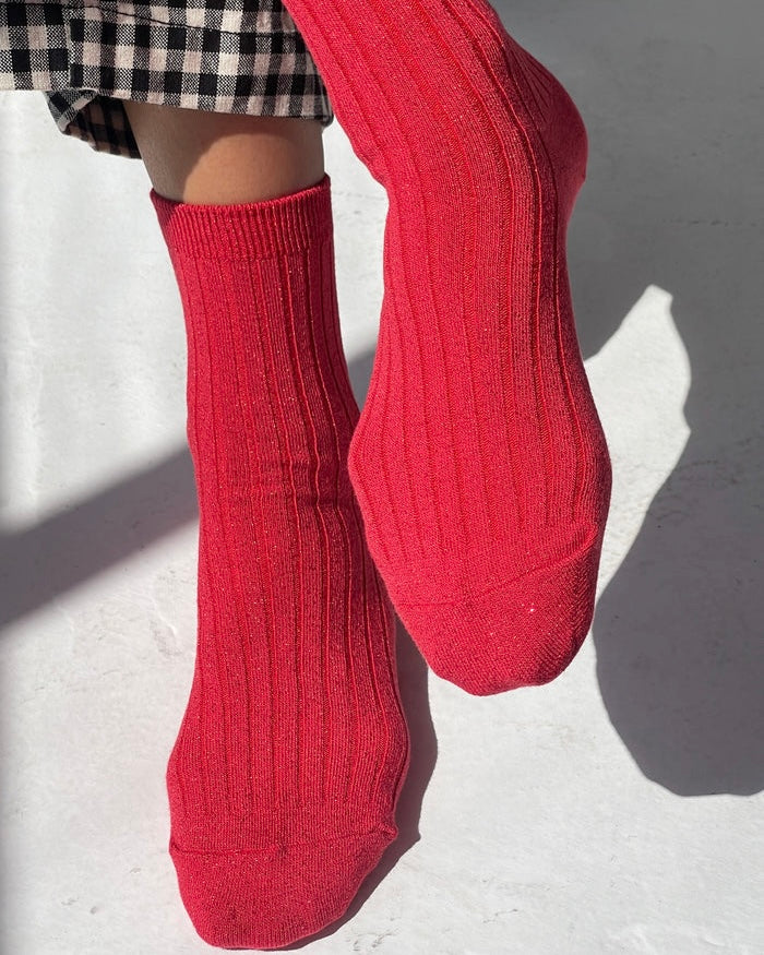 Le Bon Shoppe | Her Socks | Ruby Glitter