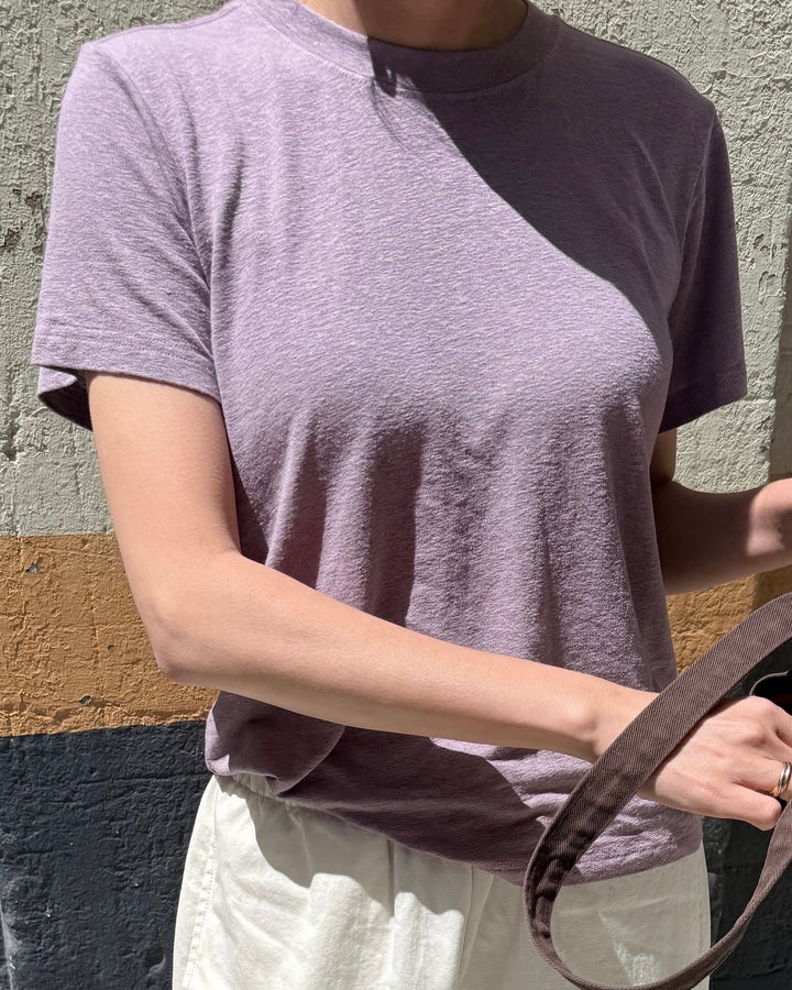 Le Bon Shoppe | Bo Linen blend tee | Lavender