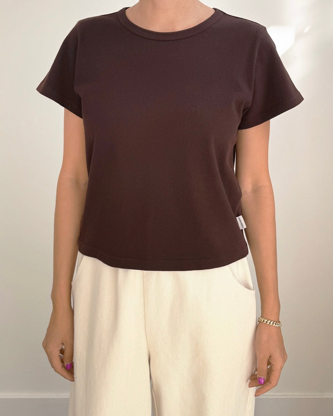 Le Bon Shoppe | The Little Boy tee | Dark Cacao