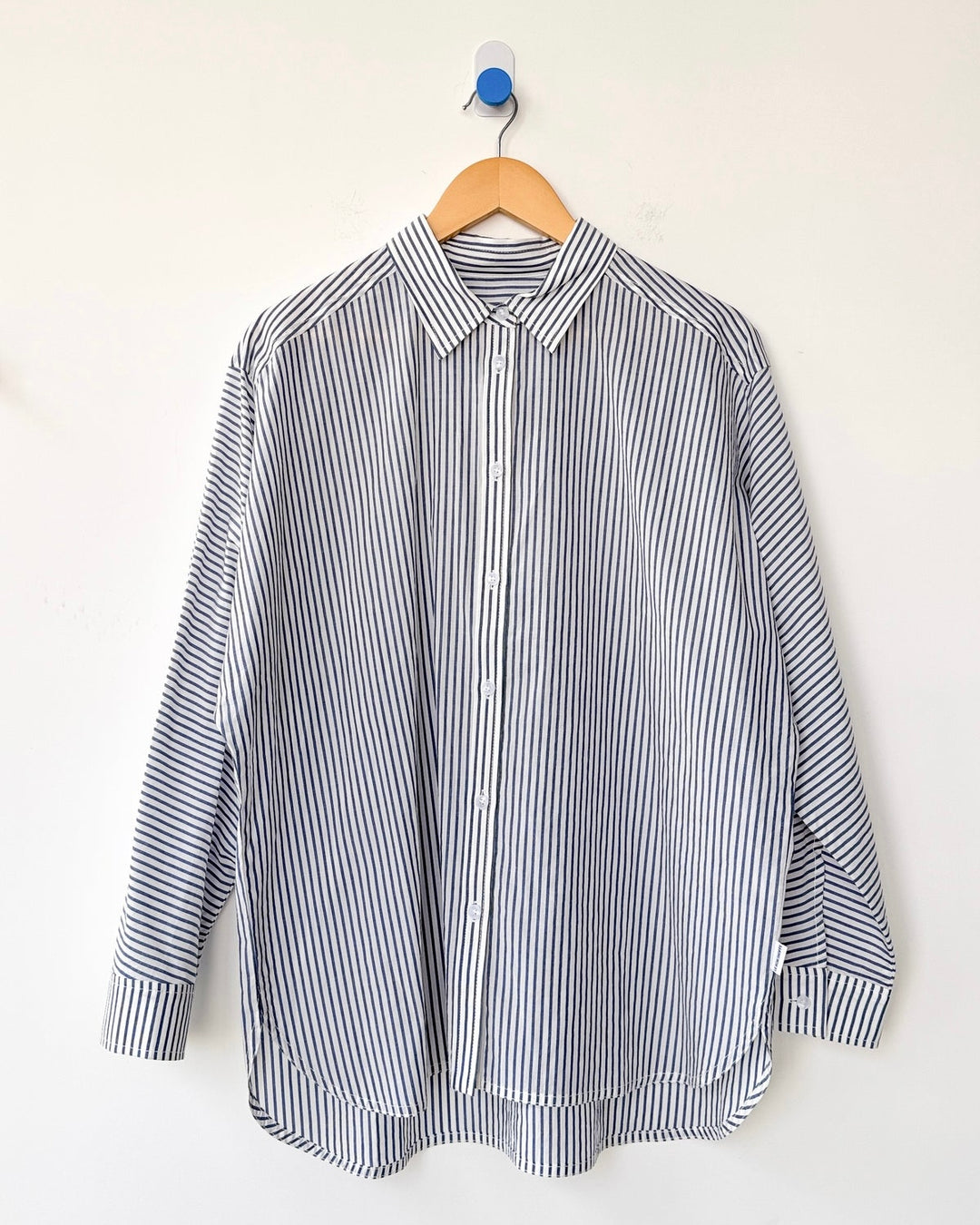 Le Bon Shoppe | Lightweight Owen shirt | Denim stripe on white