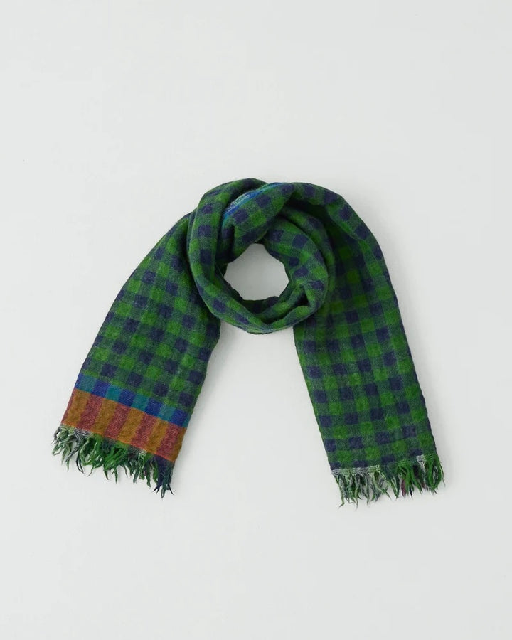 TOAST | Fen wool knot scarf | Grass Green