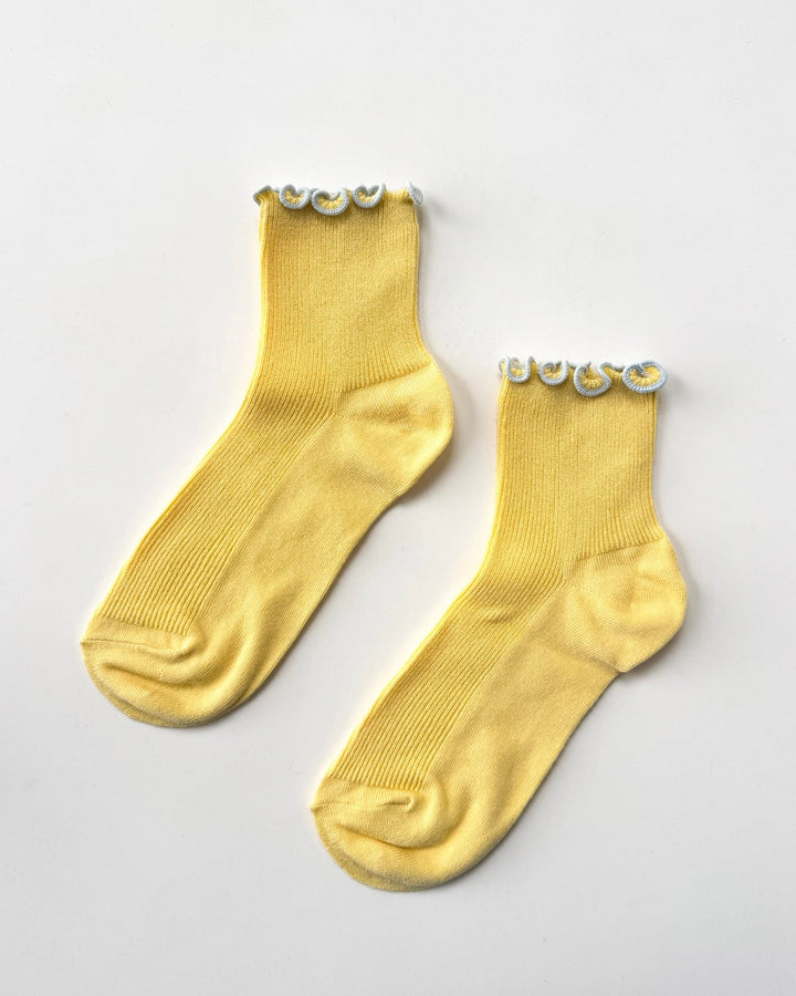Le Bon Shoppe x Noble | Petite Ruffle Sock | Butter Baby Blue