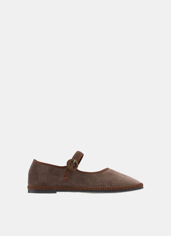Yori Jomo | Mary Jane Flats | Chocolate