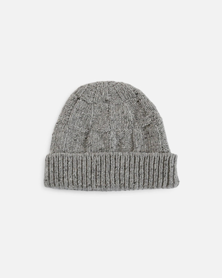 YMC | Donegal Waffle Beanie | Grey or Navy
