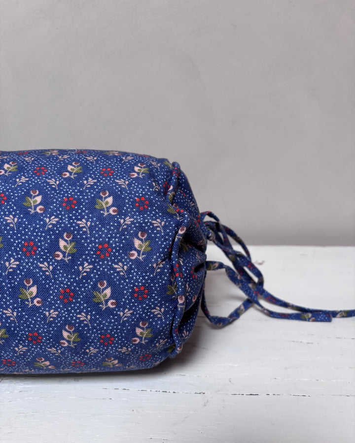 Linen Bolster Cushion | Tahiti Navy
