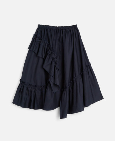 YMC | Draped Skirt | Navy