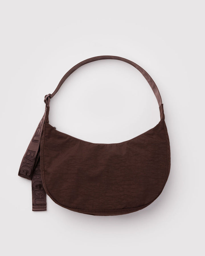 Baggu | Medium Crescent Nylon bag | Coffee