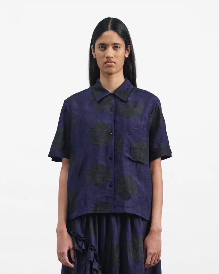 YMC | Vegas Shirt | Bleeding polka dot print