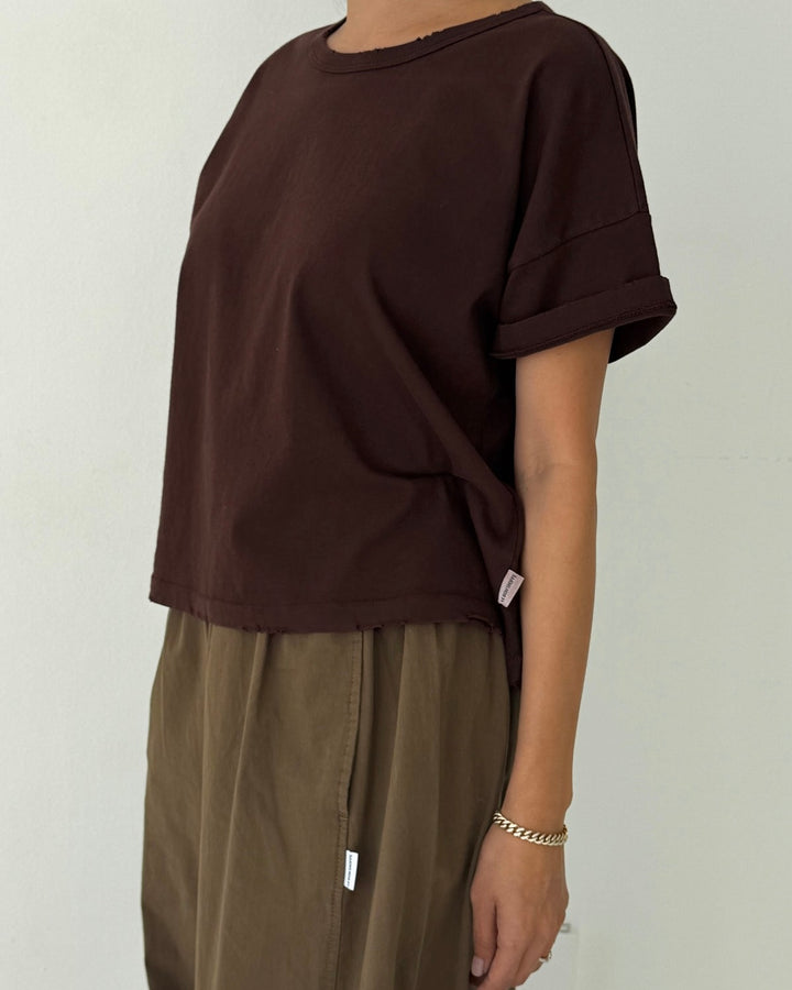 Le Bon Shoppe | Vintage Fille Tee | Dark Cacao