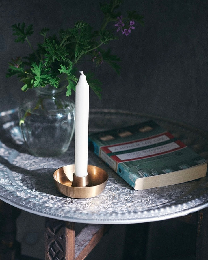 Fog Linen | Brass Candle Holder
