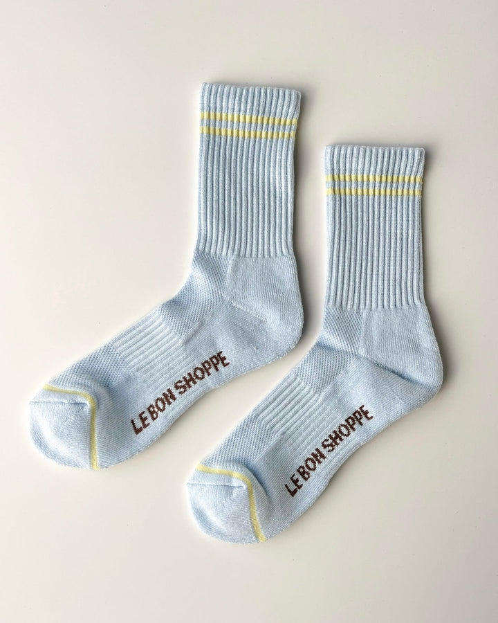 Le Bon Shoppe | Boyfriend Socks | Pastel Sky