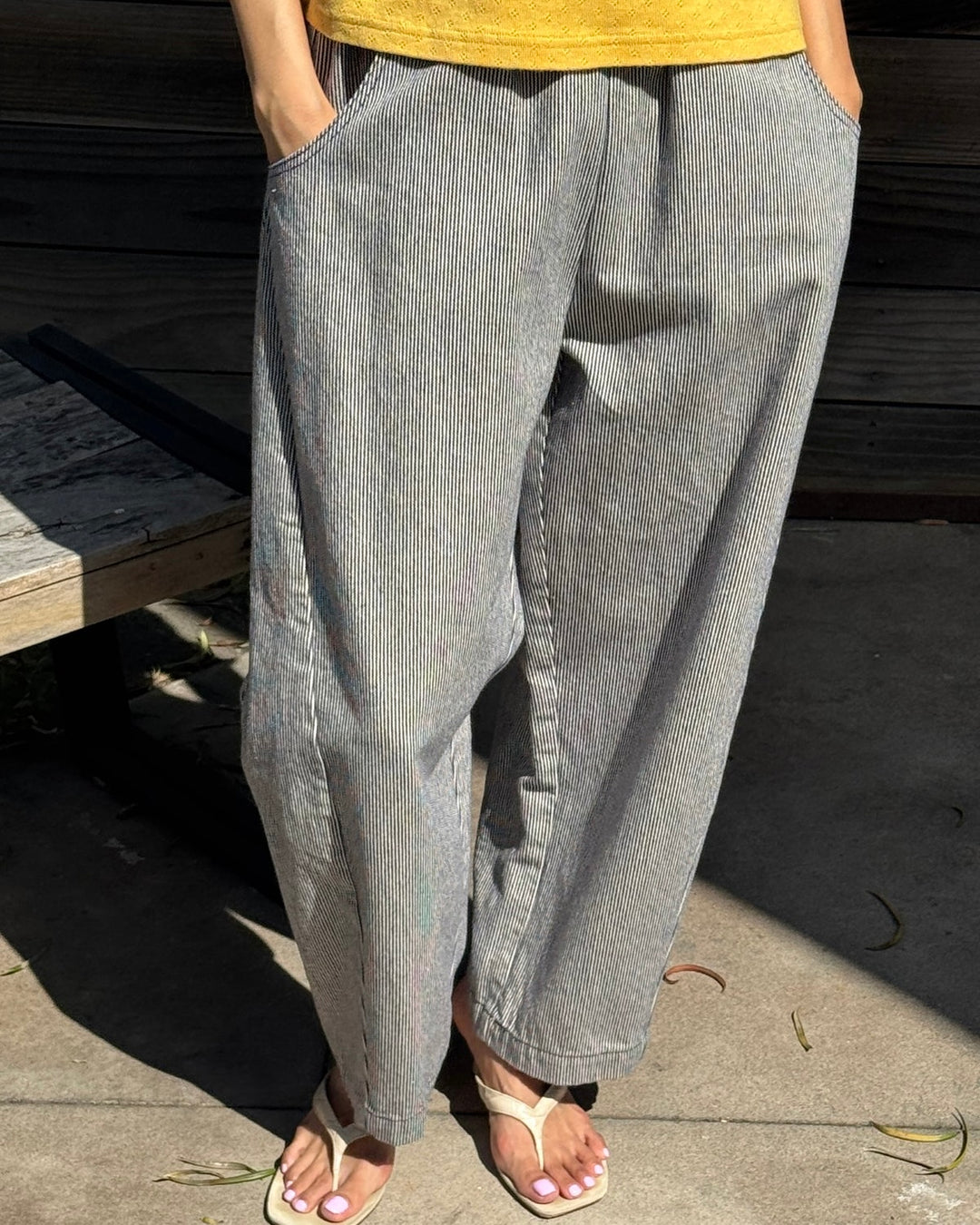 Le Bon Shoppe | Arc pants | Blue Stripe