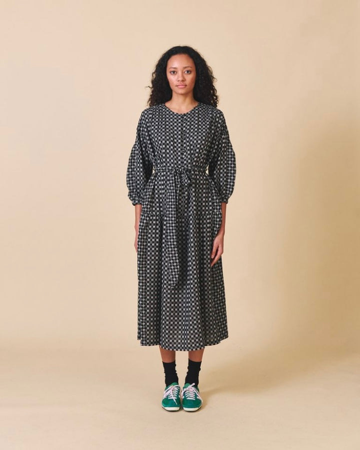 Sideline | Tap Dress | Grey check