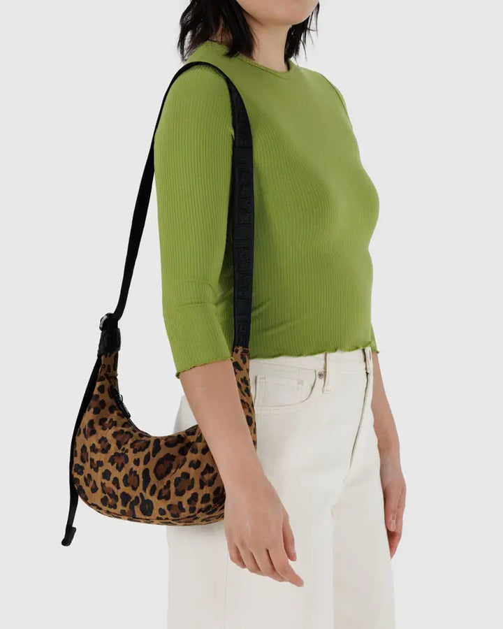 Baggu | Small crescent bag | Leopard