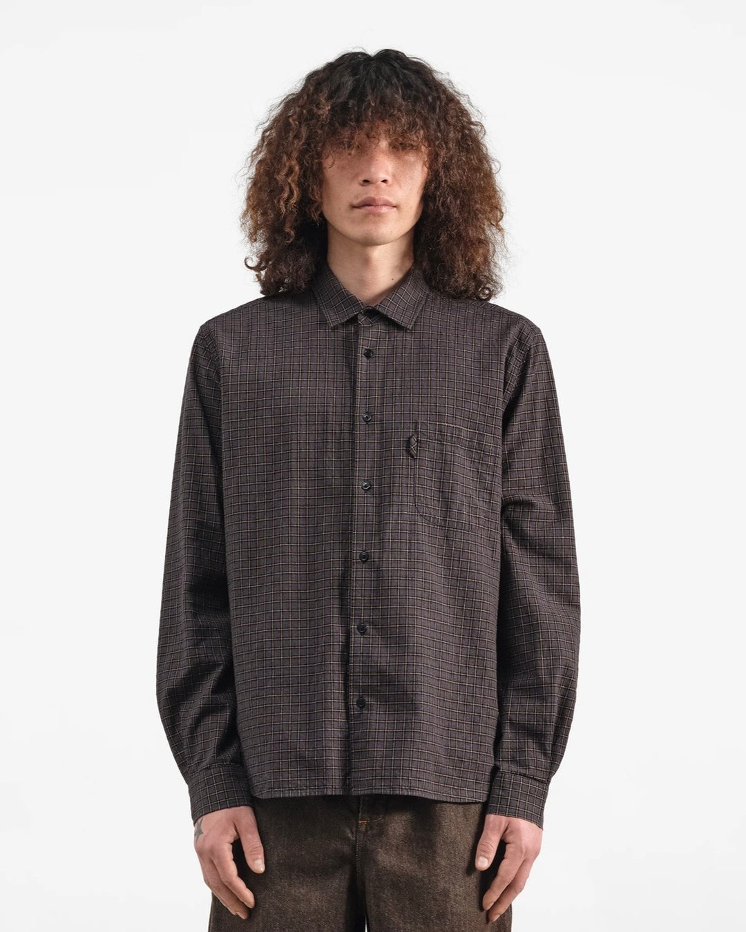 YMC | Curtis Shirt | Grey Multi