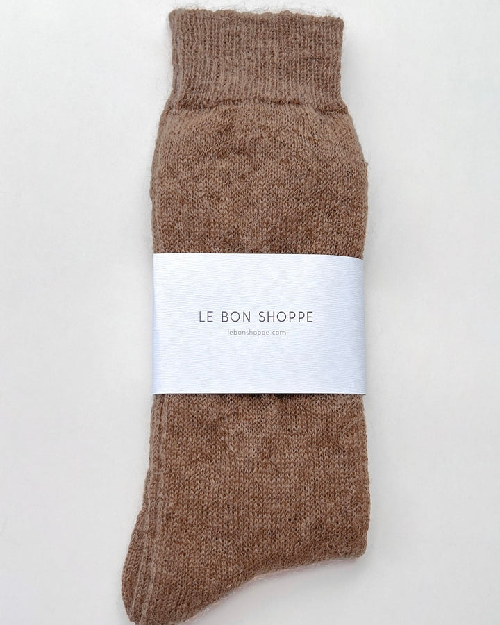 Le Bon Shoppe | Mohair Veil Socks | Mocha