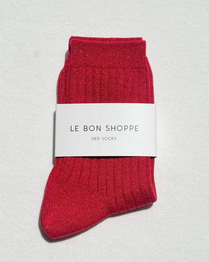 Le Bon Shoppe | Her Socks | Ruby Glitter