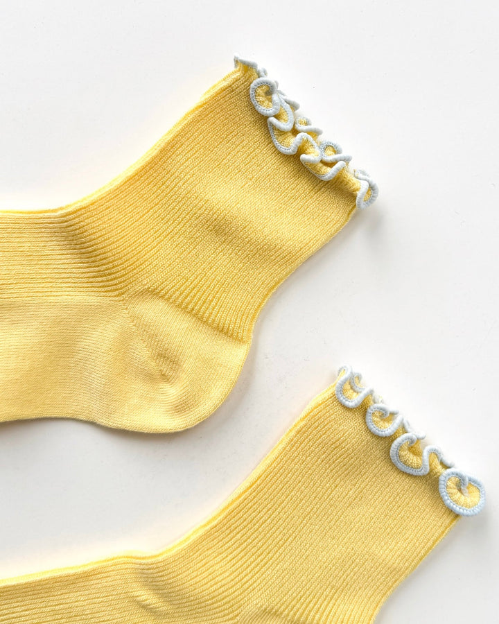 Le Bon Shoppe x Noble | Petite Ruffle Sock | Butter Baby Blue