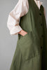 Toast | Buttoned A line Organic cotton dress | Artichoke