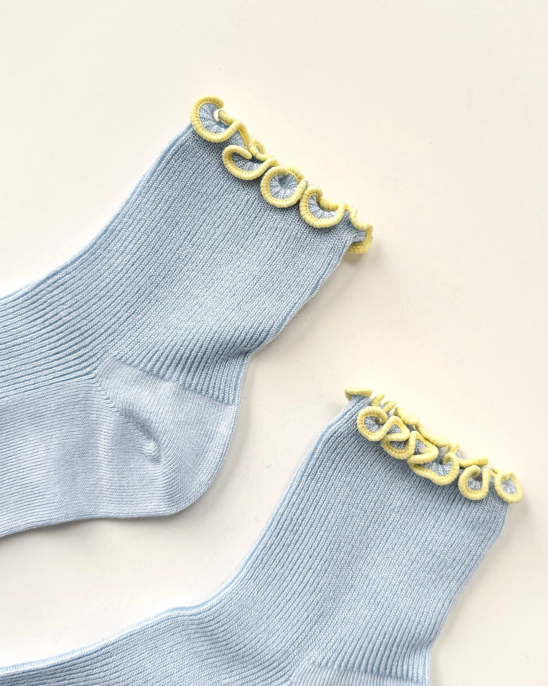 Le Bon Shoppe x Noble | Petite Ruffle Sock | Baby Blue Butter
