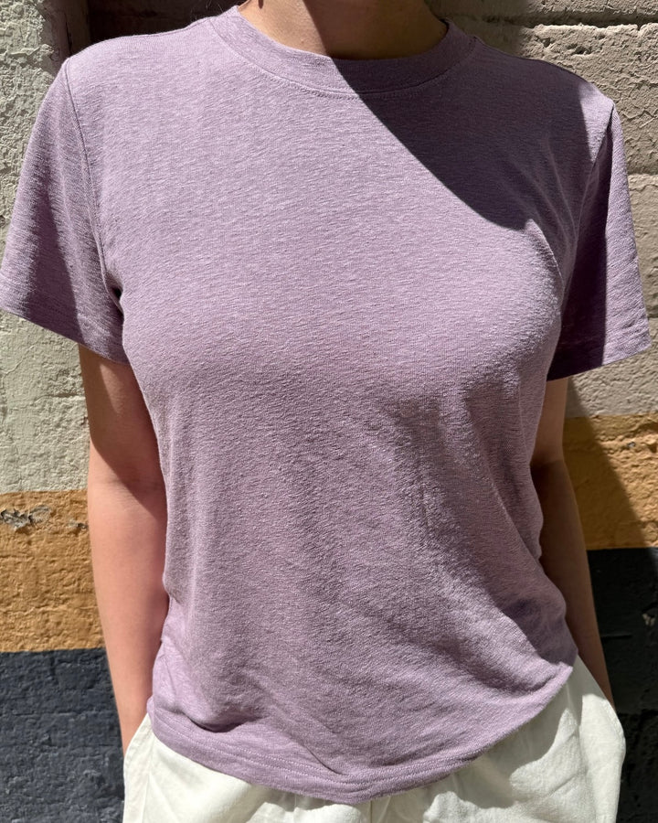 Le Bon Shoppe | Bo Linen blend tee | Lavender