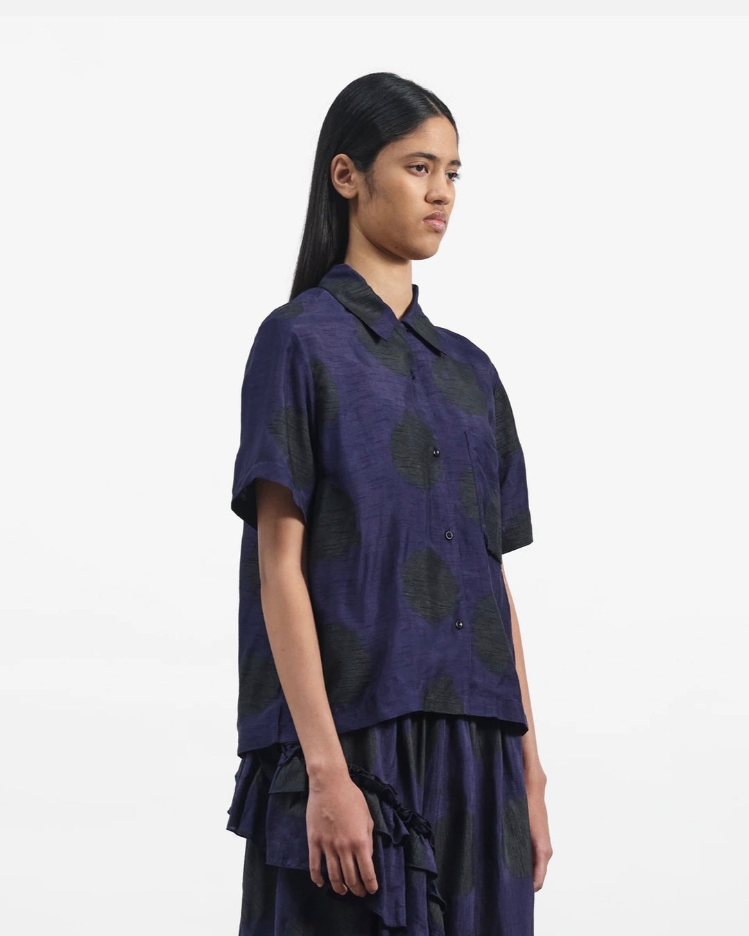 YMC | Vegas Shirt | Bleeding polka dot print