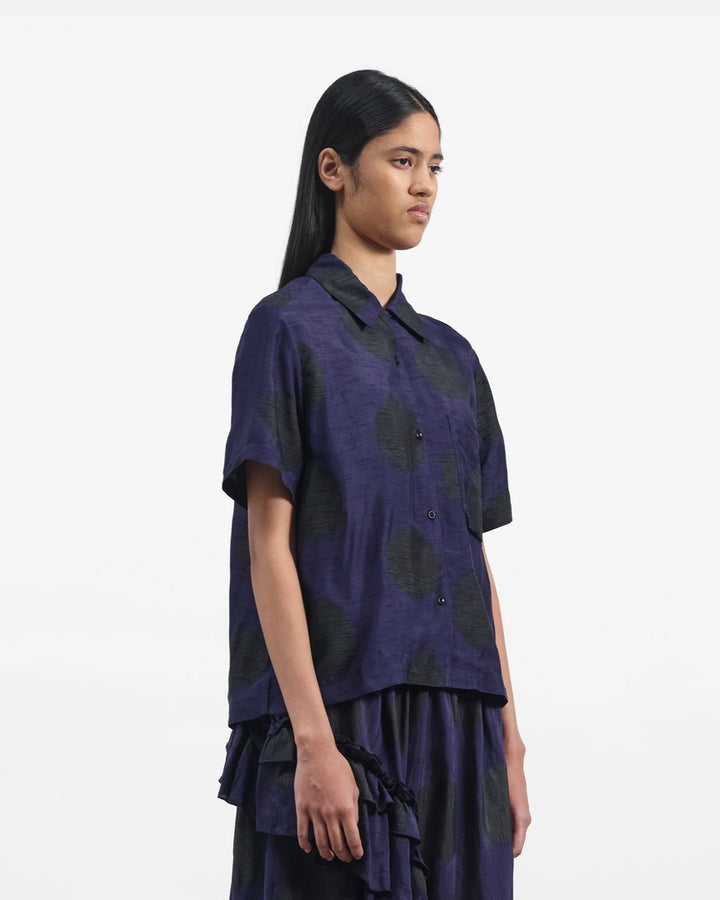 YMC | Vegas Shirt | Bleeding polka dot print