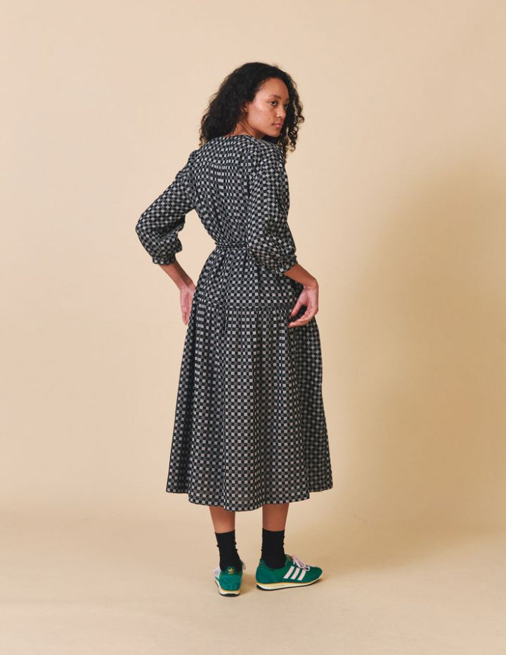 Sideline | Tap Dress | Grey check