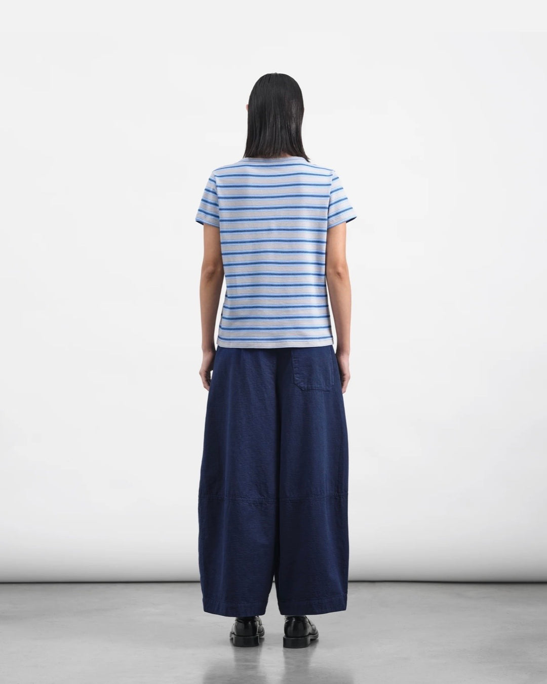 YMC | Deadbeat Trouser | Blue GMT Dye Bubble Jacquard