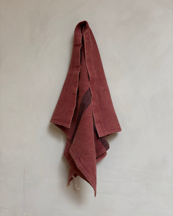 Charvet Editions | French Linen tea towel | Brick