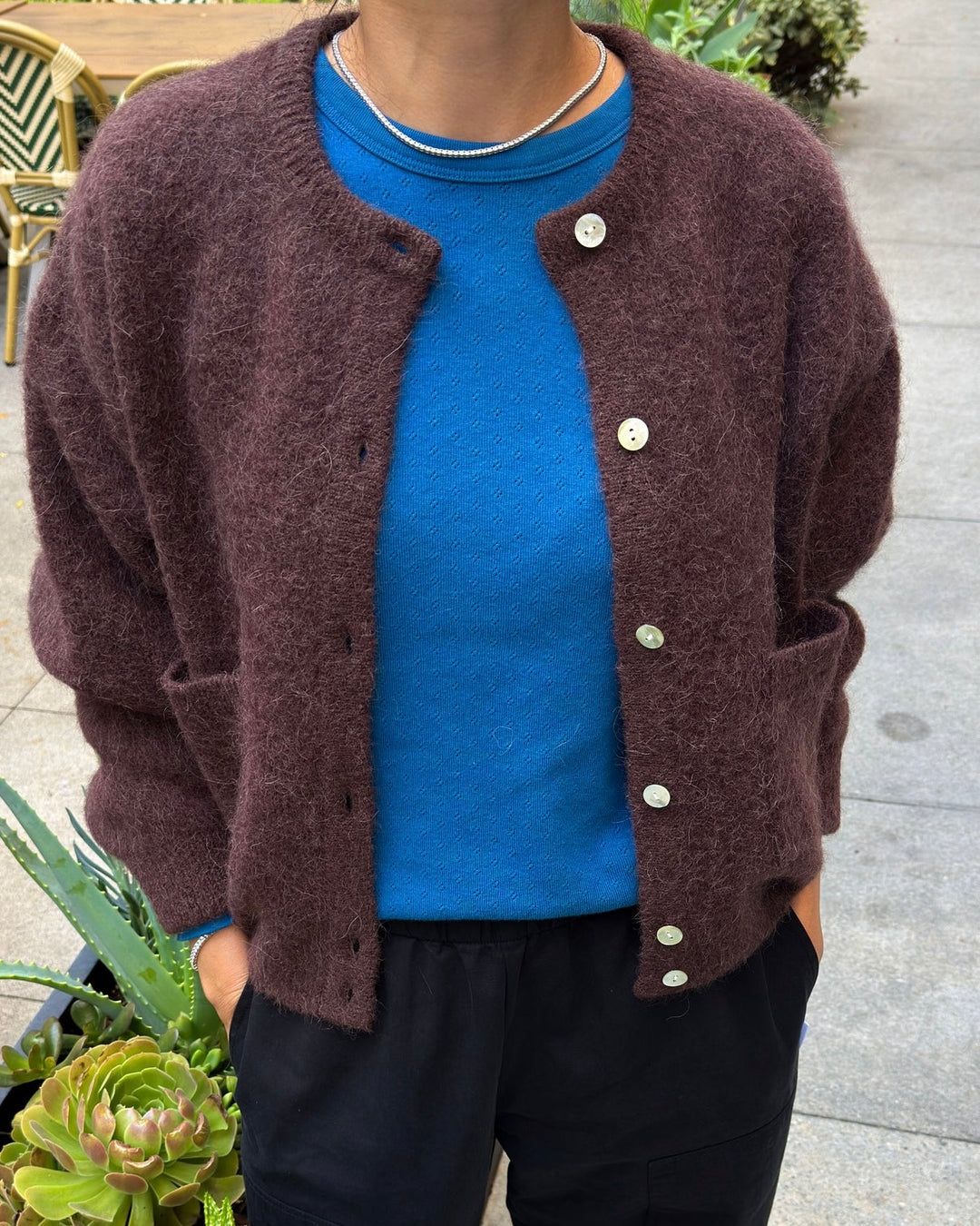 Le Bon Shoppe | Amélie Alpaca Cardigan | Chocolate