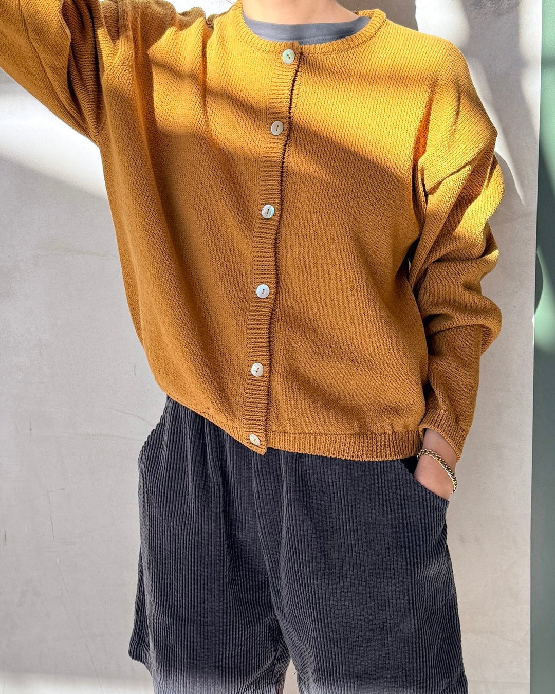 Le Bon Shoppe | Cotton Leila Cardigan | Dijon