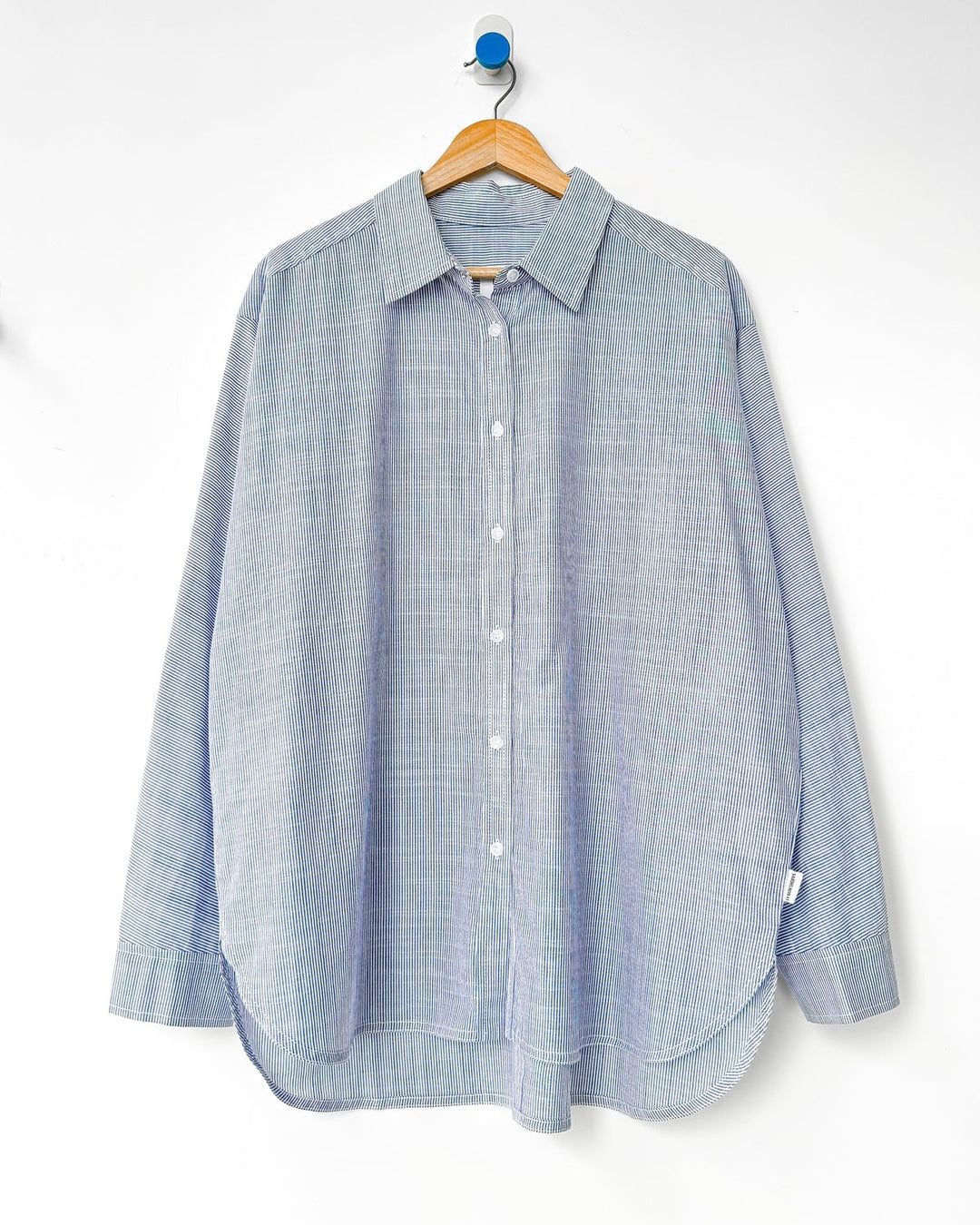 Le Bon Shoppe | Lightweight Owen shirt | Blue Pinstripe