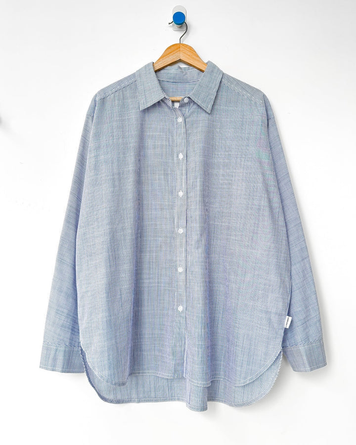 Le Bon Shoppe | Lightweight Owen shirt | Blue Pinstripe