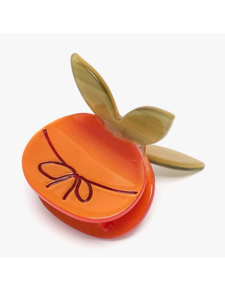 Winona Irene | Mandarin Orange with Bow mini claw