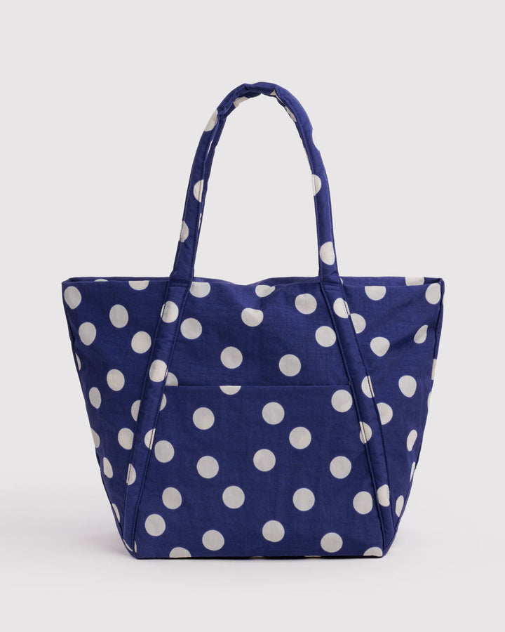 Baggu | Cloud Bag | Navy and Cream Polka Dot