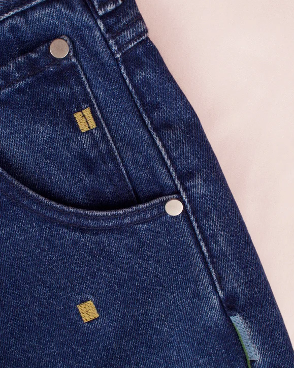 LF Markey | Mason Jeans | Puzzle Embroidery