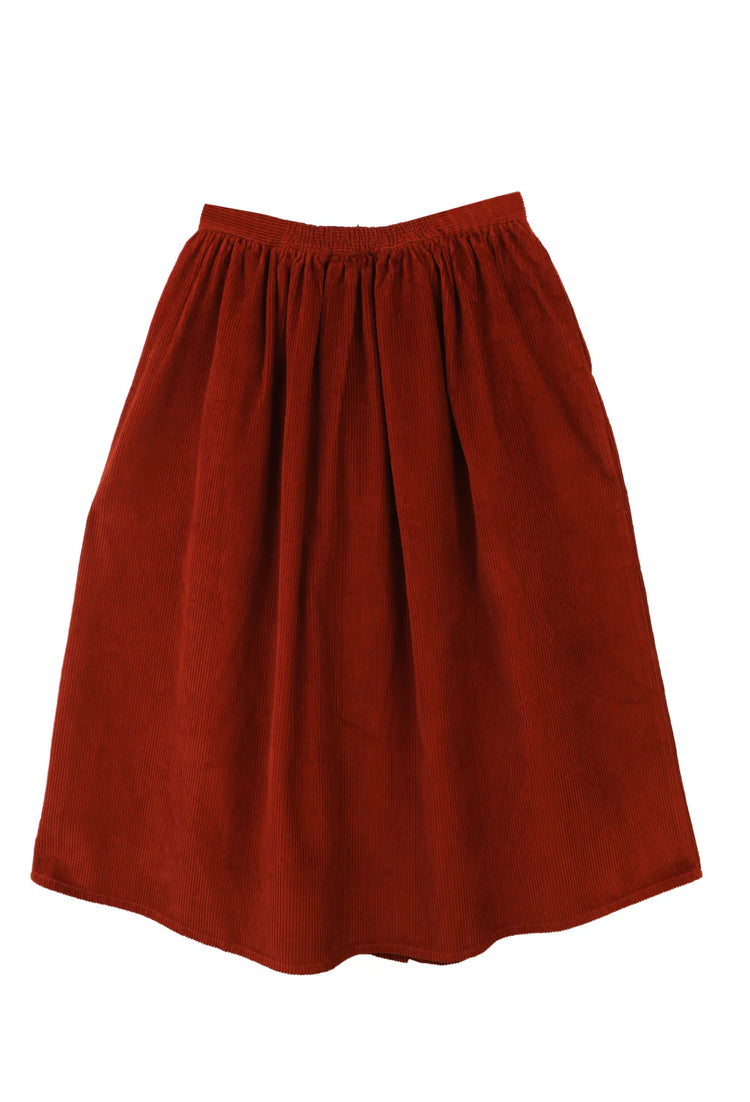 LF Markey | Isaac Midi Skirt | Rust