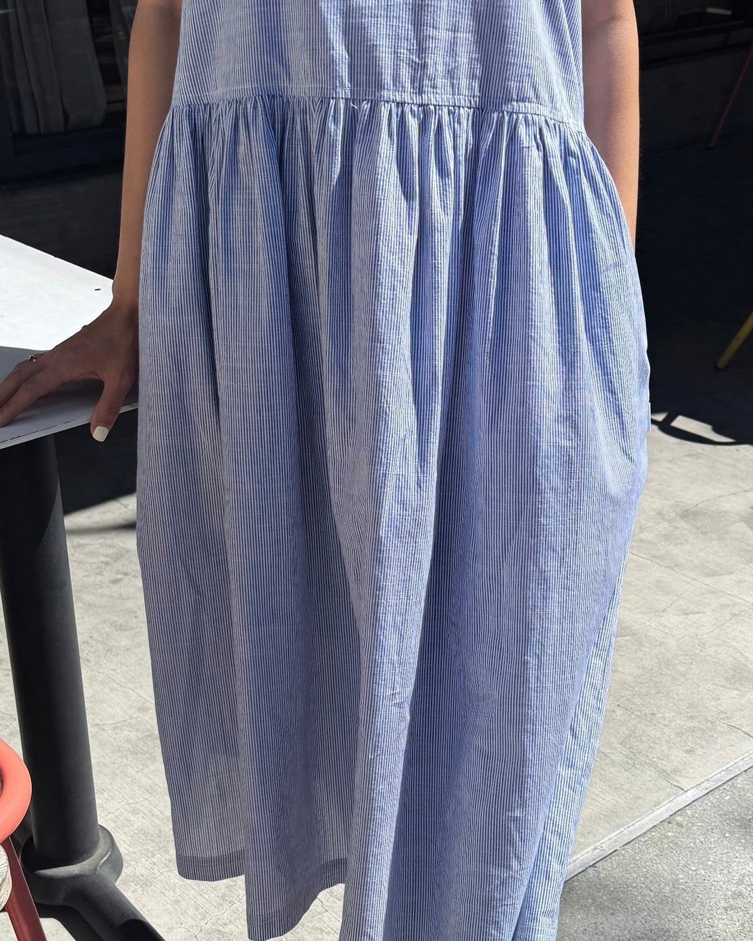 Le Bon shoppe | Marianne dress | Blue Stripe