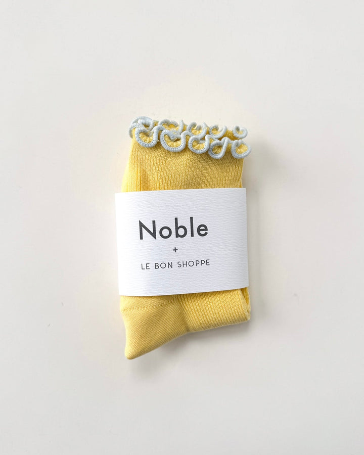 Le Bon Shoppe x Noble | Petite Ruffle Sock | Butter Baby Blue