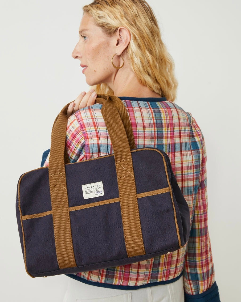 Moismont | Small Weekend Bag N°47 | Canvas Navy Blue
