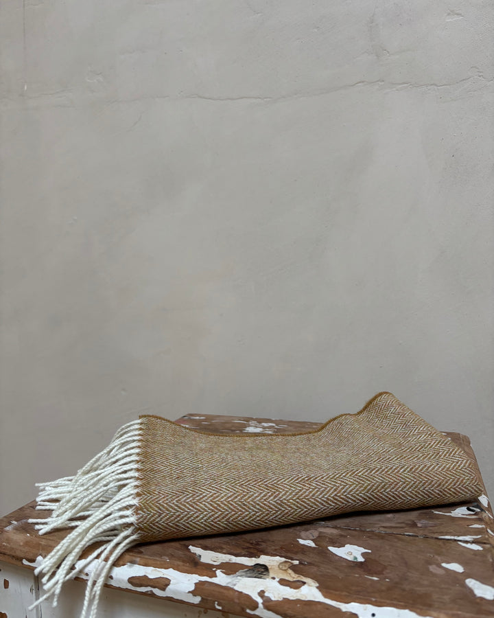 McNutt | Unisex Lambswool Scarf | Mead Herringbone