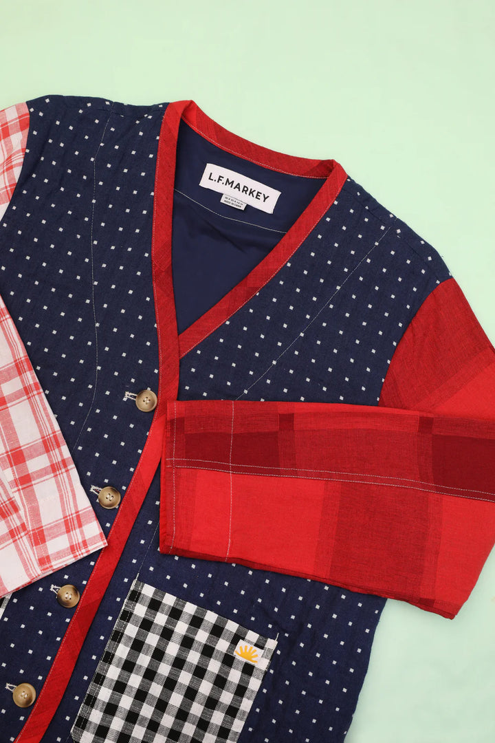 LF Markey | Reuben Jacket | Patchwork check