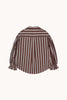 Tiny Big Sister | Striped Shirt | Brown