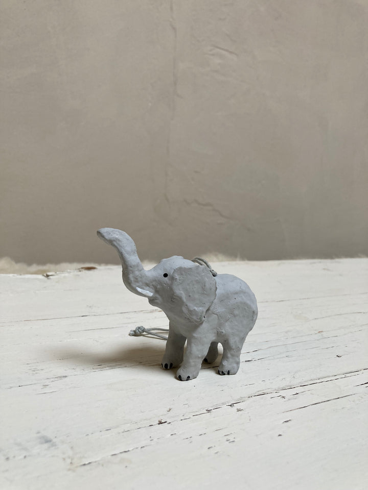 Fog Linen | Paper Mache Decoration | Elephant