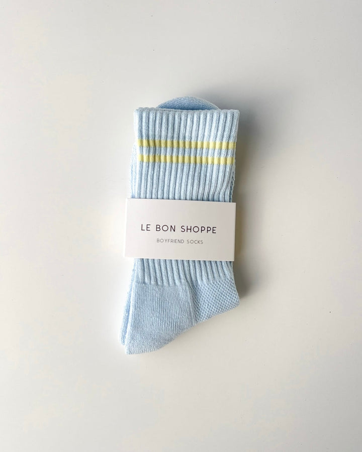 Le Bon Shoppe | Boyfriend Socks | Pastel Sky