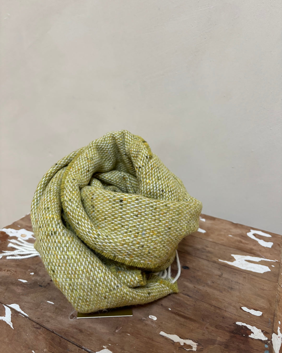 McNutt | Unisex Lambswool Tweed Scarf | Citrus