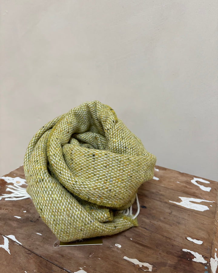McNutt | Unisex Lambswool Tweed Scarf | Citrus